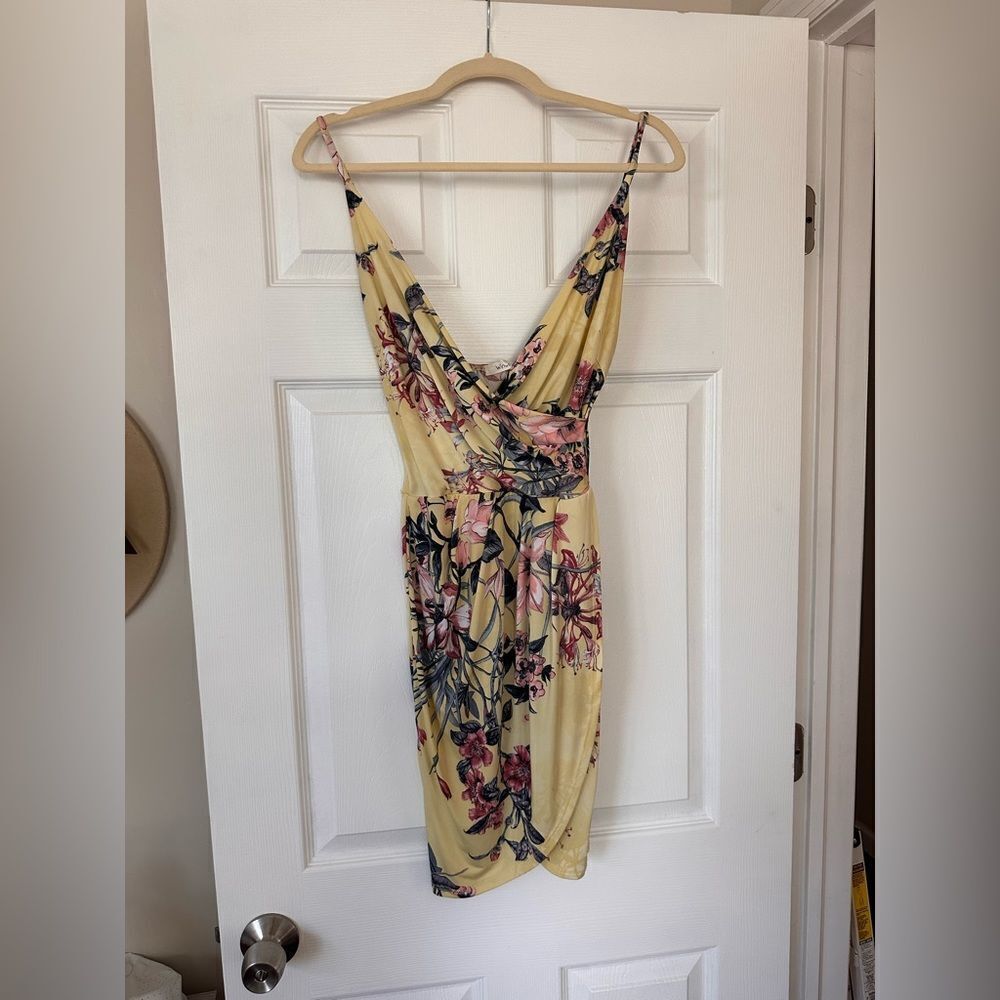Surplice Mini Dress 